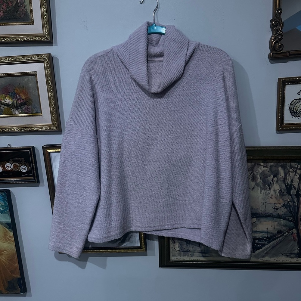 Aerie Lavender Turtleneck Sweater